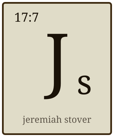 Js — Jeremiah Stover